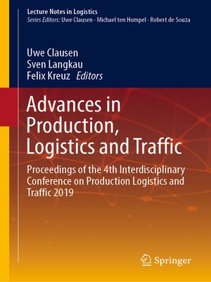 cover image of Advances in Production, Logistics and Traffic